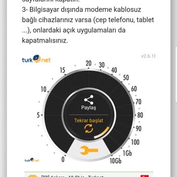 TurkNet Bağlantı Sorunu Hız Çok Yavaş