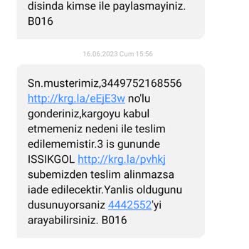 Aras Kargo Issıkgöl Şubesi Kargomu Teslim Etmeyip Yalan Söylüyor