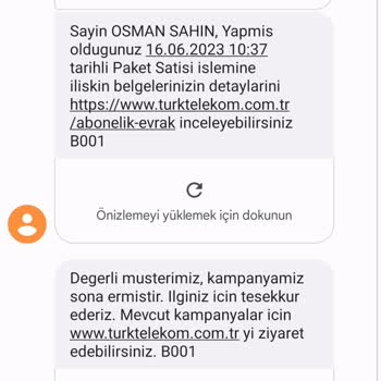 Türk Telekom Hediye İnternetimi Vermiyor.