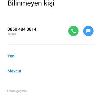 0850 484 07 85 08504840814 Numarası Tarafından Arandım
