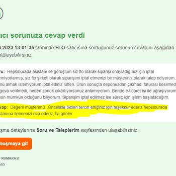 Hepsiburada Mağazasından Şikayetçiyim Siparişi İptal Edin