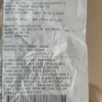 Kinetix Ayakkabının Ayağımıza Vurması