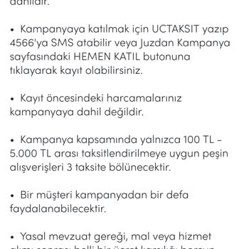 Akbank ve Juzdan Uygulaması Taksit ve Erteleme Kampanyalarına Uymuyor