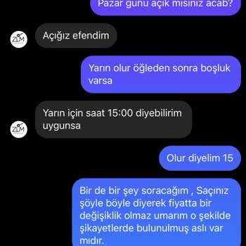 Zum Kuaför Instagram'dan İşlem Ücreti Görüşmesi