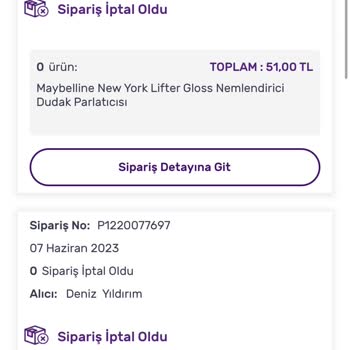 Gratis Para İadesi Ve Sipariş İptali Sorunu