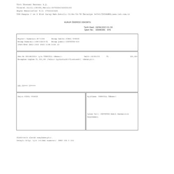 Turkcell Süper Box Faturamı Yatırdım Yatırılmamış Gözüküyor