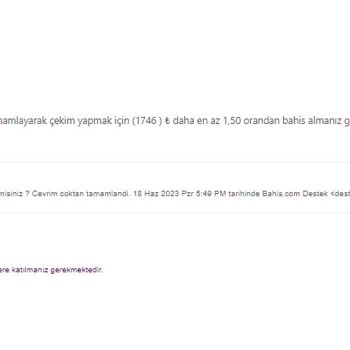 Bahiscom Kazandığım Parayı Vermiyor