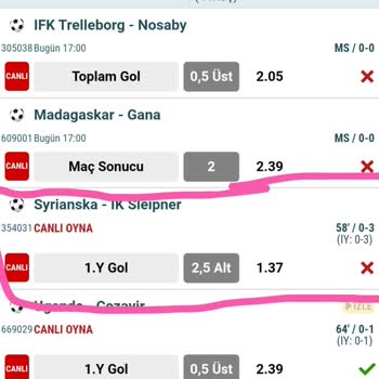Nesine Ekran Hatası Yanlış Skor Gösterme