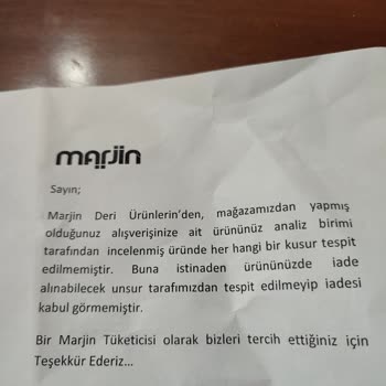 Marjin Ayakkabı Sorunlu Ayakkabıda Sorunun Giderilmemesi