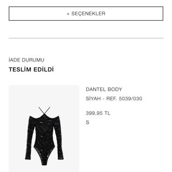 Zara İade Sorunu