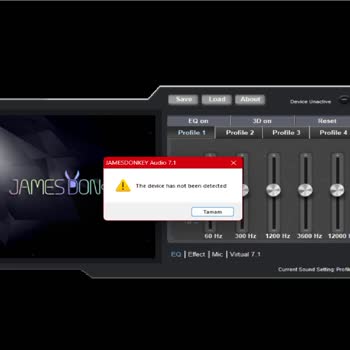 James Donkey 720 Driver Sorunu