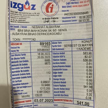 İZGAZ Yanlış Sayaç Okunması