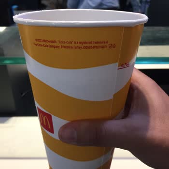 McDonald's Gazoz Kutusunda Kocaman Kara Bir Musluk Başı