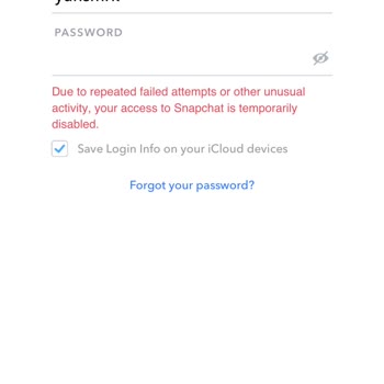 Snapchat Temporary Disabled (geçici Olarak Devre Dişi) Sorunu