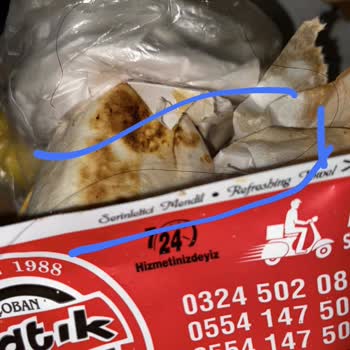 Katık Döner Hijyen Yok, Saç Kılı Var