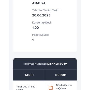 Aras Kargo Ürünüm Şubede Bekletiliyor