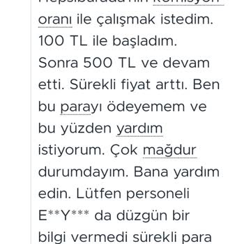 Hepsiburada Online Paramı Vermiyorlar