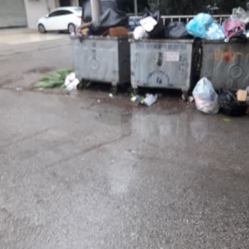Çevre, Şehircilik Ve İklim Değişikliği Bakanlığı Çöp Konteynırları Düzenli Alınmıyor
