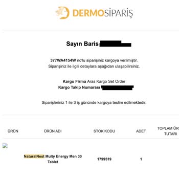 Dermosiparis Bozuk Ürün Satışı