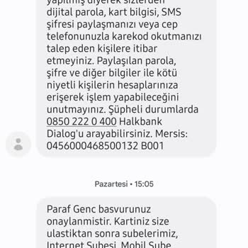 Halkbank Paraf Genç Kart Başvurusu