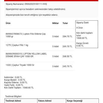 Buygelsin.com Çay Siparişimi Hala Göndermedi