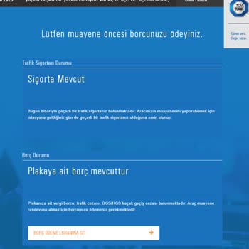 TÜVTÜRK Tüvtürk Randevu Alamama Durumu