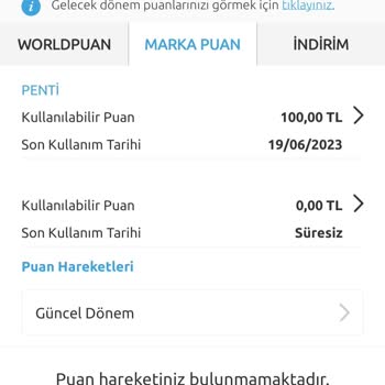 Yapı Kredi World Marka Puan