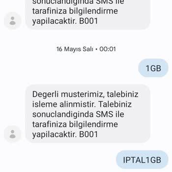 Bimcell Paket İptal Olmaması