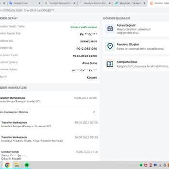 Trendyol Express Transfer Merkezi Kargom 4 Gündür Bekliyor!
