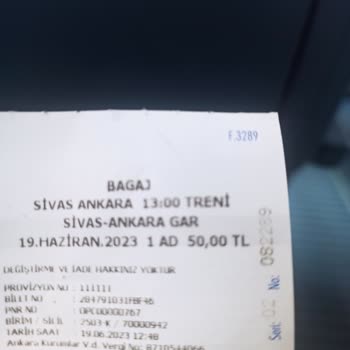 YHT (Yüksek Hızlı Tren) Bagaj Parası Alınması