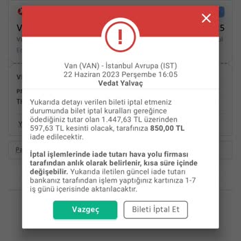 Obilet Kötü Müşteri Hizmetleri, Müşterinin Bilgisi Dışında Taksitlendirme