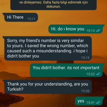 WhatsApp Yabancı Numaradan Gelen Mesaj