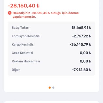 Trendyol Fahiş Kargo Faturası Ve Hizmet Bedeli