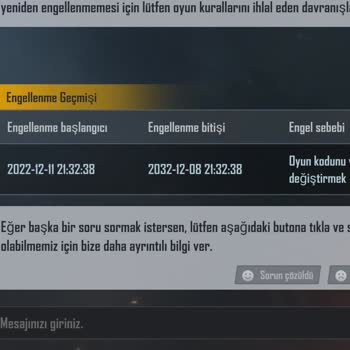 PUBG Mobile Haksız Yere Ban Attı.