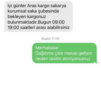 Saka Şubesi Aras Kargo Şikayeti