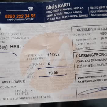 Ulaştırma ve Altyapı Bakanlığı Satin Aldığım Biletimi İptal Ettiler