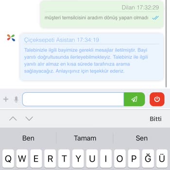 Çiçek Sepeti Sipariş Yanlış