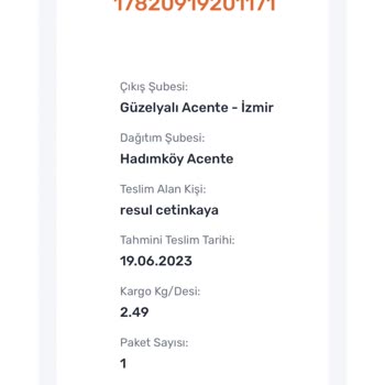 Sürat Kargo Kargo Başkasına Teslim Edildi