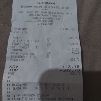 Deichmann Satarken İndirimli Değiştirirsen Bindirimli...