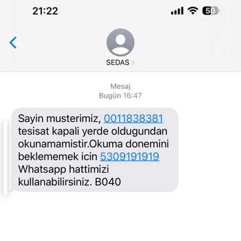 SEDAŞ Sayaç Okumaya Çözüm Bekleniyor