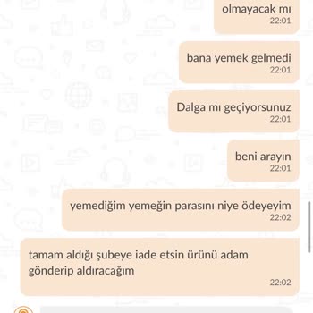 Trendyol Yemek Tarafından Yapılan Yanlış