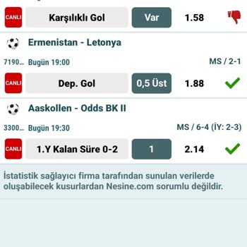 Nesine Yarıda Kalan Maçlar Kayboluyor!