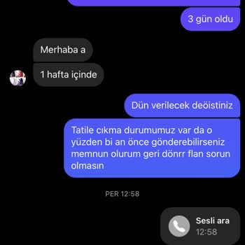 Renklievimonline Renkli Evim Online'dan Sipariş Verdim Ama Ne Ürün Geldi Ne De Para İadesi Yapıldı