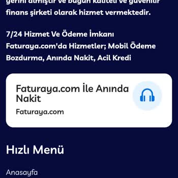 Faturaya.com Mobil Ödeme Bozdurma