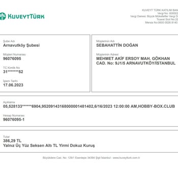 Hobby-box.club Hesabımdan Habersiz Para Çekildi