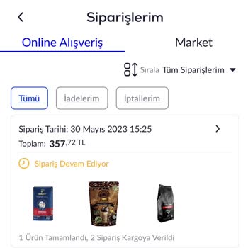 Pazarama 3 Haftadır Ürünleri Göndermedi.
