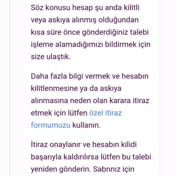 Twitter Hesabım Haksız Yere Askıya Alındı.