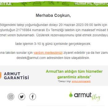 Armut Com İşini Düzgün Yapmıyor.