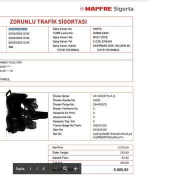 Mapfre Sigorta Poliçe İptali Eksik İadesi