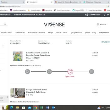 Vivense Talebim Olmadan Sipariş İptali